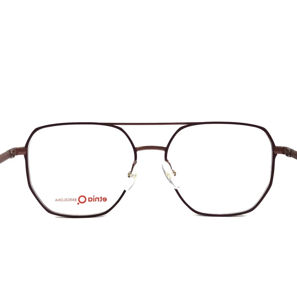 Etnia Barcelona Eyeglasses Frames ADYTON BXRG Bordeaux Rose Gold 55-16-140